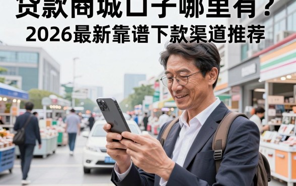 贷款商城口子哪里有？2026最新靠谱下款渠道推荐