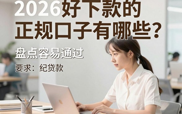 2026好下款的正规口子有哪些？盘点容易通过的贷款平台