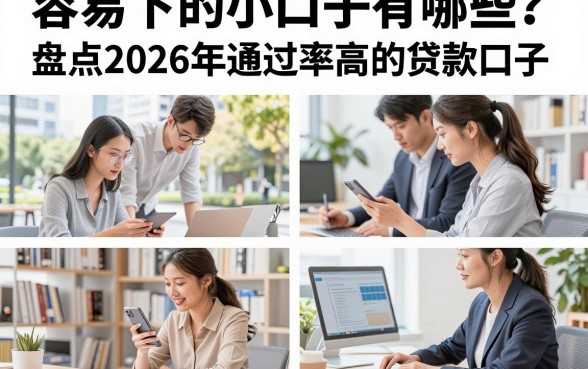 容易下的小口子有哪些?盘点2026年通过率高的贷款口子