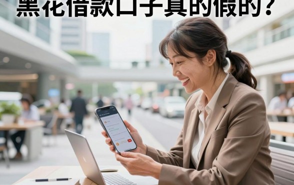 黑花借款口子真的假的？2026年黑花借款口子怎么申请容易通过