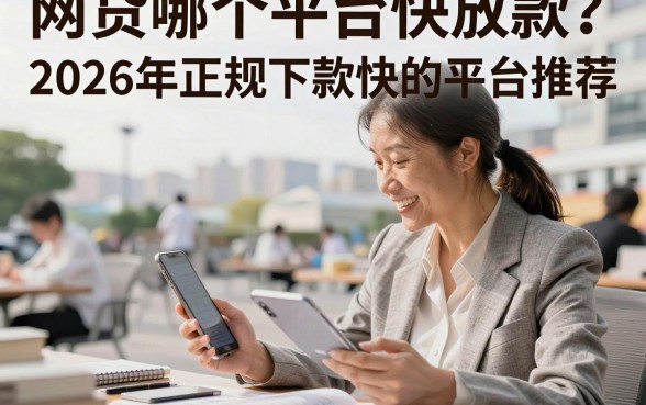 网贷哪个平台快放款?2026年正规下款快的平台推荐