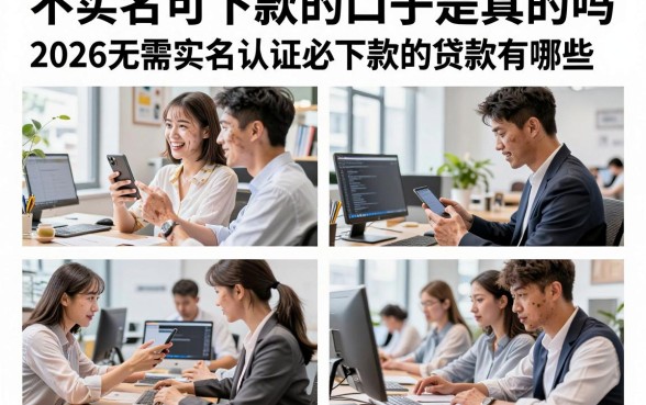 不实名可下款的口子是真的吗，2026无需实名认证必下款的贷款有哪些