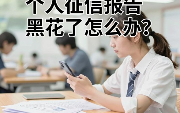 个人征信报告黑花了怎么办？还能恢复吗
