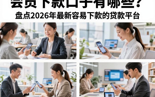 会员下款口子有哪些?盘点2026年最新容易下款的贷款平台