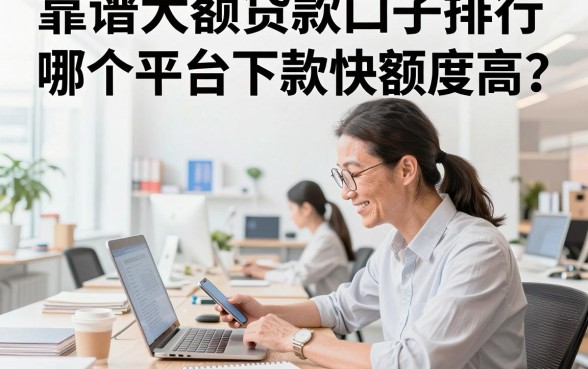 靠谱大额贷款口子排行，哪个平台下款快额度高？