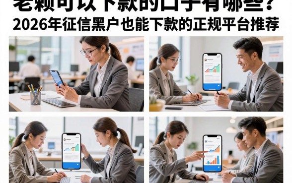 老赖可以下款的口子有哪些?2026年征信黑户也能下款的正规平台推荐