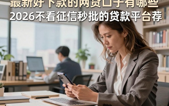 最新好下款的网贷口子有哪些，2026不看征信秒批的贷款平台推荐