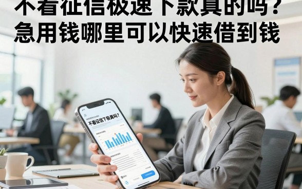 不看征信极速下款真的吗?急用钱哪里可以快速借到钱