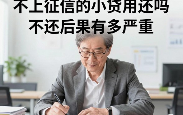 不上征信的小贷用还吗，不还后果有多严重
