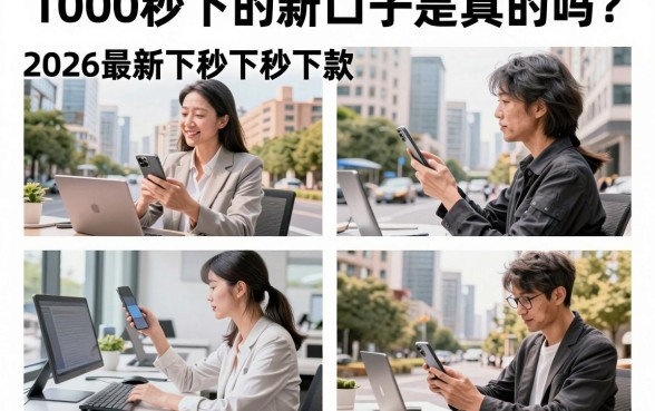 1000秒下的新口子是真的吗?2026最新秒下款口子推荐