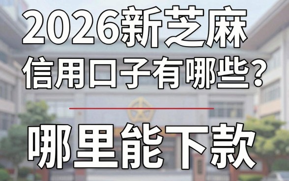 2026新芝麻信用口子有哪些?芝麻分低哪里能下款