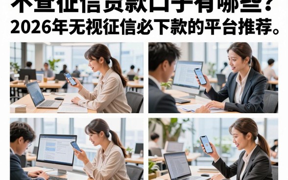 不查征信贷款口子有哪些？2026年无视征信必下款的平台推荐