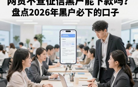 网贷不查征信黑户能下款吗？盘点2026年黑户必下的口子