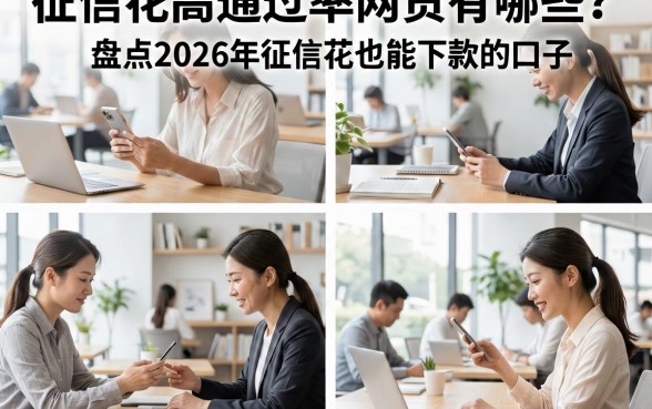 征信花高通过率网贷有哪些?盘点2026年征信花也能下款的口子