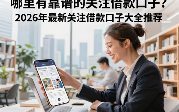 哪里有靠谱的关注借款口子?2026年最新关注借款口子大全推荐