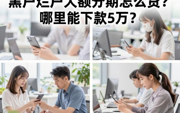 黑户烂户大额分期怎么贷?哪里能下款5万?