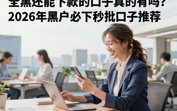 全黑还能下款的口子真的有吗?2026年黑户必下秒批口子推荐