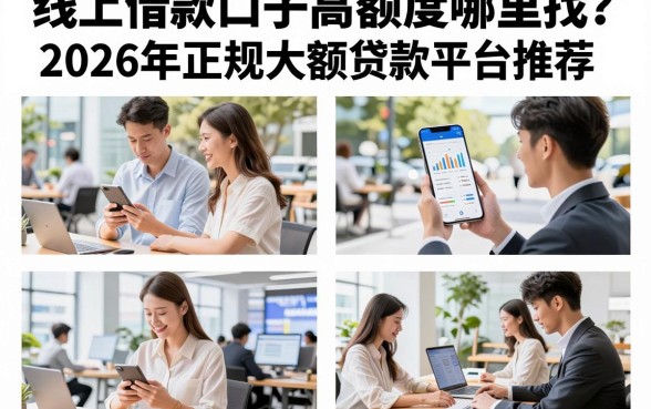 线上借款口子高额度哪里找?2026年正规大额贷款平台推荐