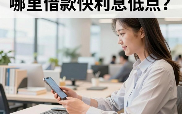 哪里借款快利息低点？正规平台低息贷款推荐