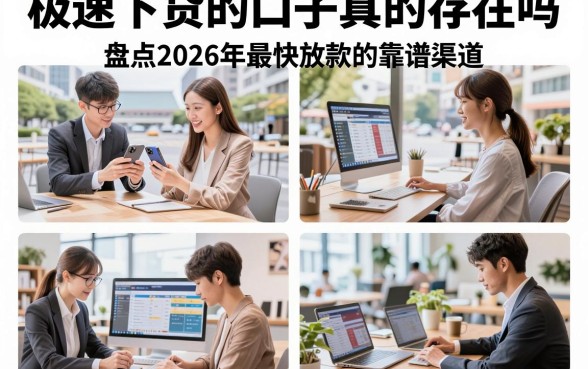 极速下贷的口子真的存在吗,盘点2026年最快放款的靠谱渠道