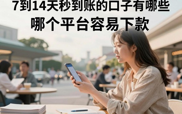 7到14天秒到账的口子有哪些,哪个平台容易下款
