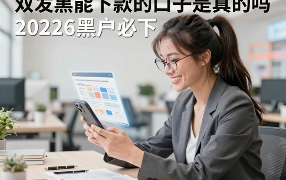 双发黑能下款的口子是真的吗，2026黑户必下口子推荐