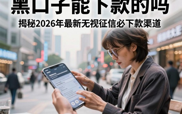 黑口子能下款的吗,揭秘2026年最新无视征信必下款渠道