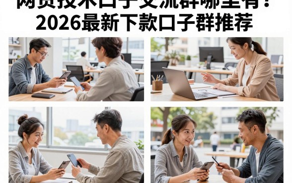 网贷技术口子交流群哪里有？2026最新下款口子群推荐
