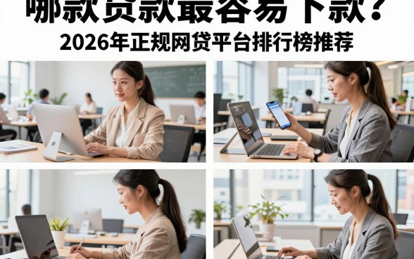 哪款贷款最容易下款?2026年正规网贷平台排行榜推荐
