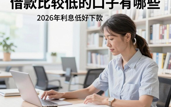 借款比较低的口子有哪些,2026年利息低好下款的正规贷款平台推荐