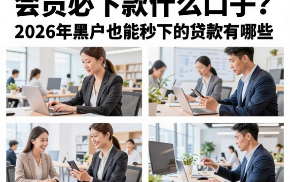 会员必下款什么口子?2026年黑户也能秒下的贷款有哪些