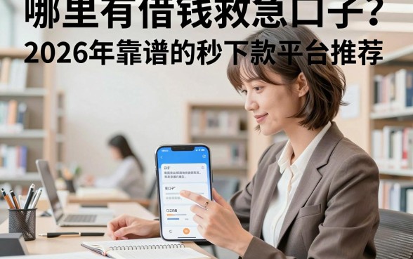 哪里有借钱救急口子?2026年靠谱的秒下款平台推荐
