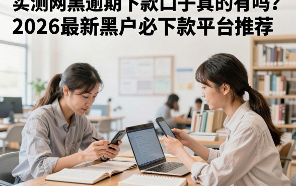 实测网黑逾期下款口子真的有吗?2026最新黑户必下款平台推荐