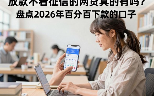 放款不看征信的网贷真的有吗？盘点2026年百分百下款的口子