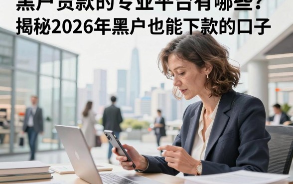 黑户贷款的专业平台有哪些？揭秘2026年黑户也能下款的口子