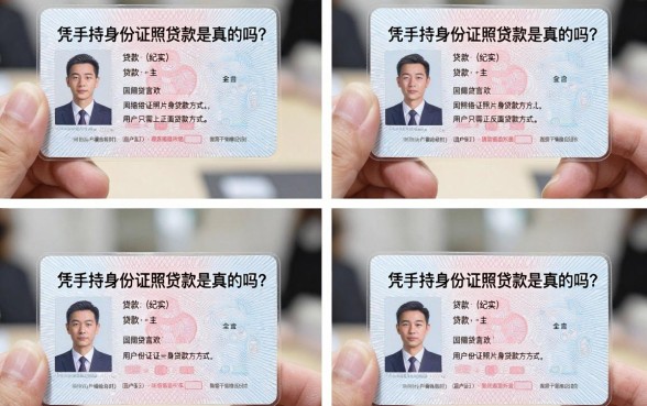 凭手持身份证照贷款是真的吗？手持身份证贷款有哪些风险？
