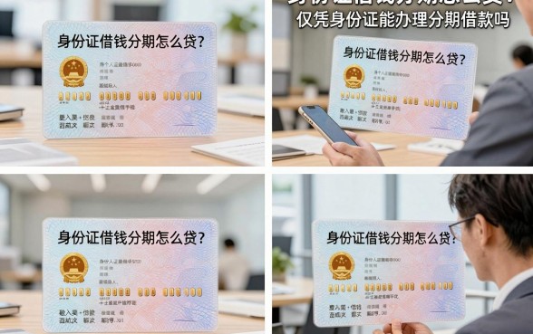 身份证借钱分期怎么贷？仅凭身份证能办理分期借款吗
