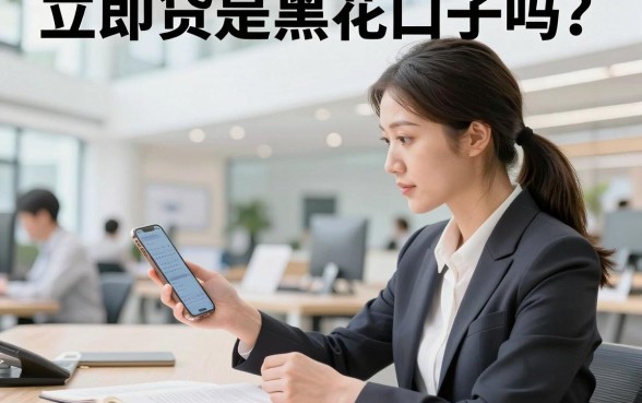 立即贷是黑花口子吗?征信花黑户能下款吗?