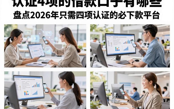 认证4项的借款口子有哪些，盘点2026年只需四项认证的必下款平台