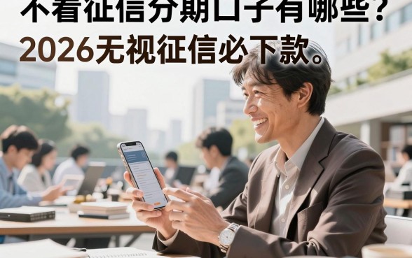 不看征信分期口子有哪些？2026无视征信必下款推荐