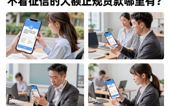 不看征信的大额正规贷款哪里有？真的有不需要征信的大额正规平台吗？