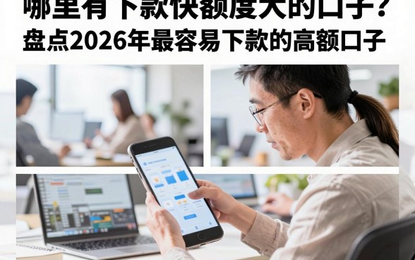 哪里有下款快额度大的口子?盘点2026年最容易下款的高额口子