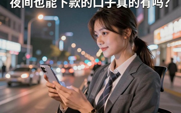 夜间也能下款的口子真的有吗?盘点深夜秒批的贷款平台