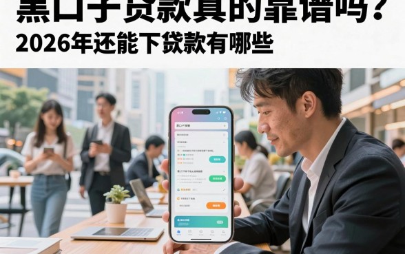黑口子贷款真的靠谱吗?2026年还能下款的黑口子贷款有哪些
