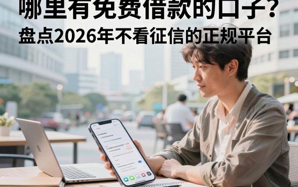 哪里有免费借款的口子?盘点2026年不看征信的正规平台
