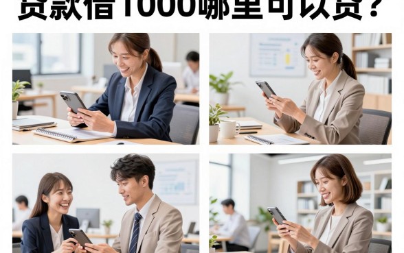 贷款借1000哪里可以贷?小额借款1000元秒下款平台推荐