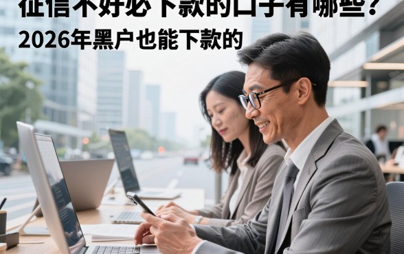征信不好必下款的口子有哪些?2026年黑户也能下款的正规贷款平台推荐