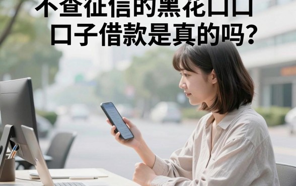 不查征信的黑花口子借款是真的吗？哪里有不上征信的贷款平台？