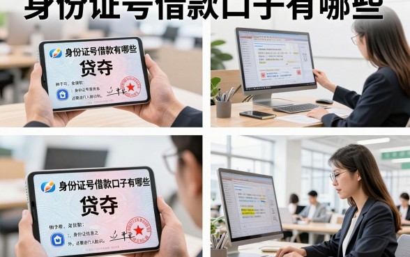 身份证号借款口子有哪些，只用身份证号能借到钱吗