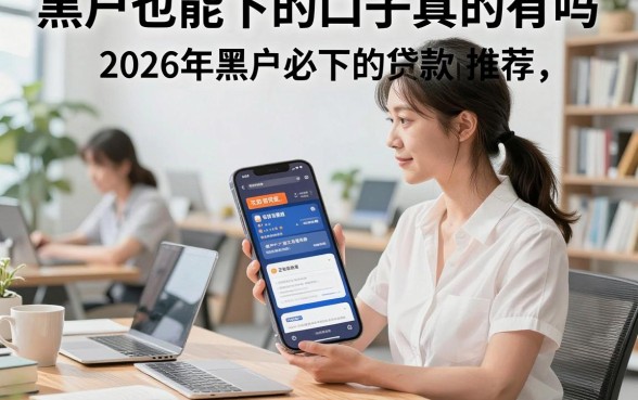黑户也能下的口子真的有吗,2026年黑户必下的贷款口子推荐